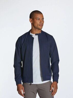 Cuts Size L Legacy Bomber Jacket Pacific Blue Water Resistant